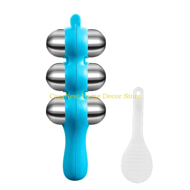 

92MF Easy to Use Rice Ball Mould Rice Roll Shaker for Handmade Sushi and Snacks синій