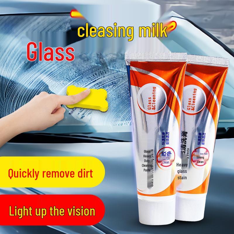 Glass Oil Film Remover: Heavy Dirt & Stain Cleaning Paste for Car Windshields