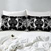 Mandala Three-Piece Digital Printing Bedding Set Exotic Black And White Bed Cover