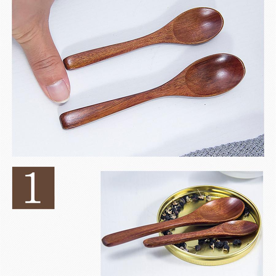 10/12.5/14.5Cm Wooden Spoon Bamboo Kitchen Cooking Utensil Tool For kitchen Soup Teaspoon Catering Wooden Spoons Soup Spoons