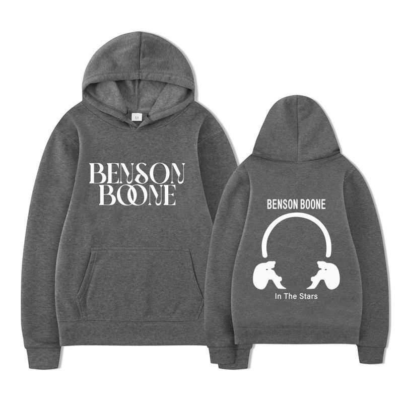Hooded Sweater Harajuku Funny Benson Boone Sweater, Long Sleeve Men's and Women's Pullover Spot