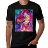 MASQUERADE NIGHT VIOLINIST WITH OWL Carnival Musician In Pink Costume T-Shirt Aesthetic Clothing T Shirts for Men Cotton