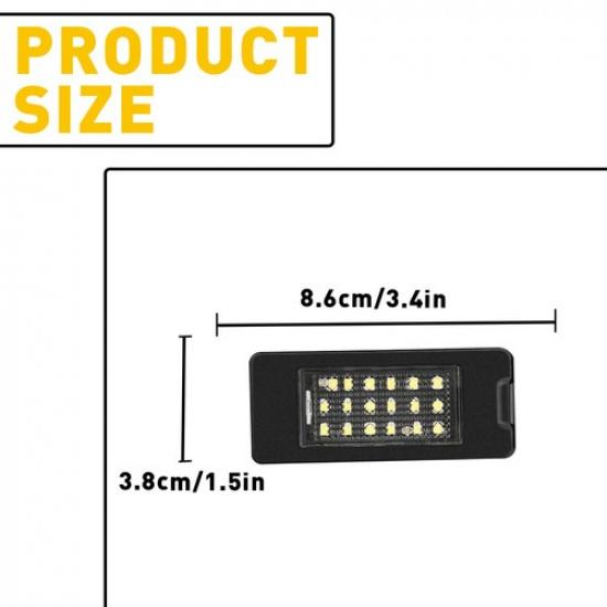 White LED License Plate Light For 2015- Chevrolet Suburban Tahoe Accessories