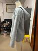 Grey Elegant Hooded V-Neck Women's Sweatshirt for Autumn and Winter 2025