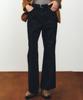 NOIRER Distressed Flare Denim Pants (Black)
