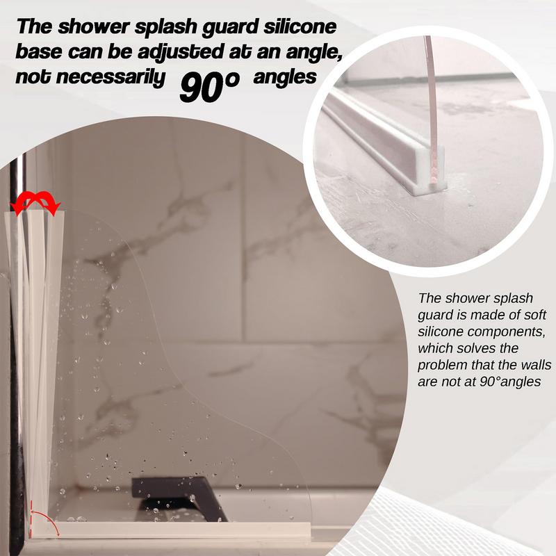 

Защита от брызг для ванны 2 шт. Защита от брызг воды для ванны на акриловой силиконовой основе Водоудерживающий барьер с клеем для CHINA