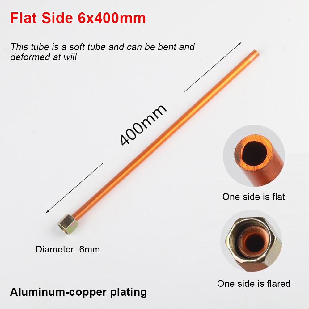 1 Unidad Tubo de Escape de Compresor de Aire de Aluminio Cobre Chapado 200/400/600/800mm Tubo Flexible con Válvula de Alivio de Presión Manguera de Línea de Aire