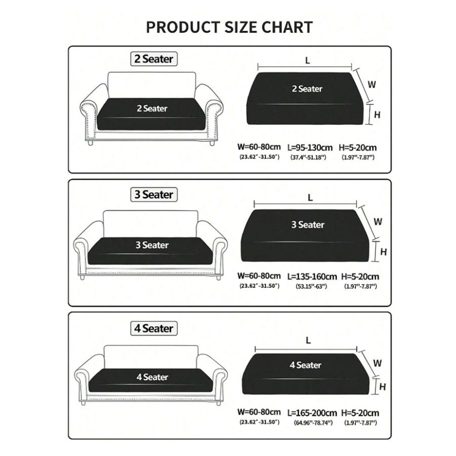 1 Pc Jacquard Sofa Seat Covers Stretch Couch Cover Bench Cover For Living Room Study Sofa Cushion Cover Removable Slipcover