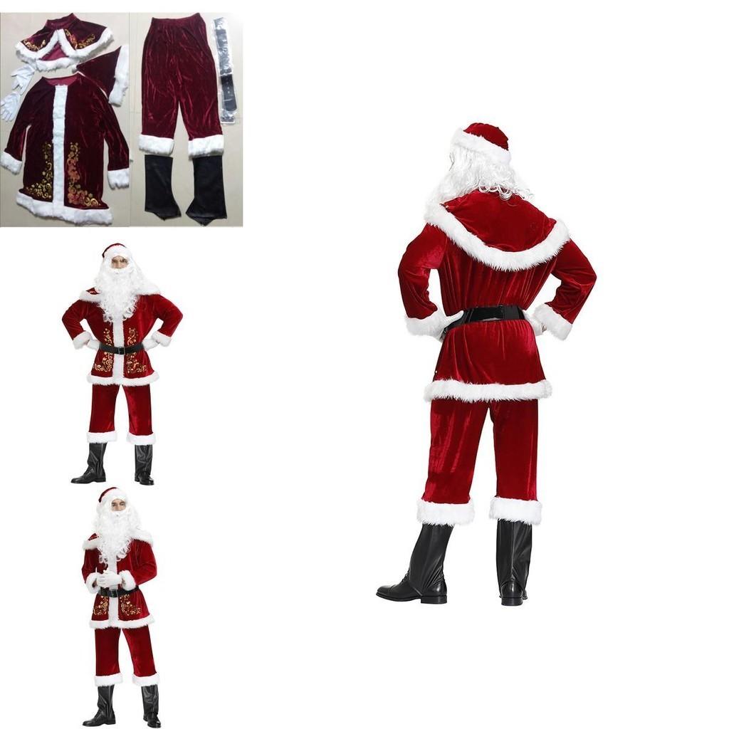 Soft And Warm Santa Claus Suit Ideal For Holiday Parties And Christmas Gatherings