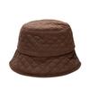 Autumn Winter Men Women Thermal Quilted Hat Fisherman Hat Basin Cap Bucket Hats