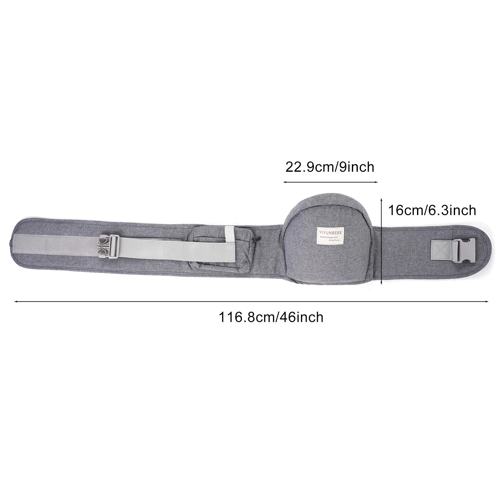 

Ergonomic Hip Seat Baby Carrier, Ergonomic Baby Hip Seat, Adjustable Waist Belt, Zipper Pocket for Essentials, for 0 36 серый