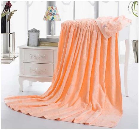 Jacquard Cotton Towel Thread Blanket For Adults Kids Soft Breathable Bedspread Bedclothes Summer Throw Blankets On Sofa/Bed