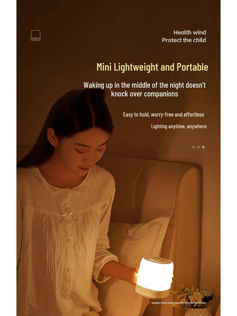 Infant Moon Table Lamp: Eye-Protection Night Light for Baby's Bedroom