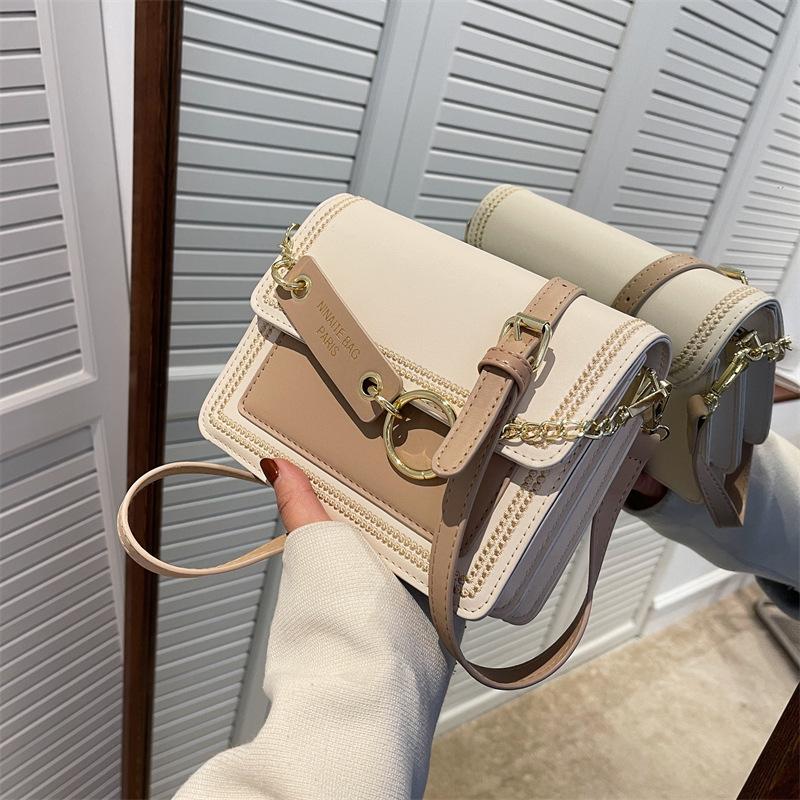 High-end small bag women's new trendy versatile shoulder messenger bag fashion niche small square bag