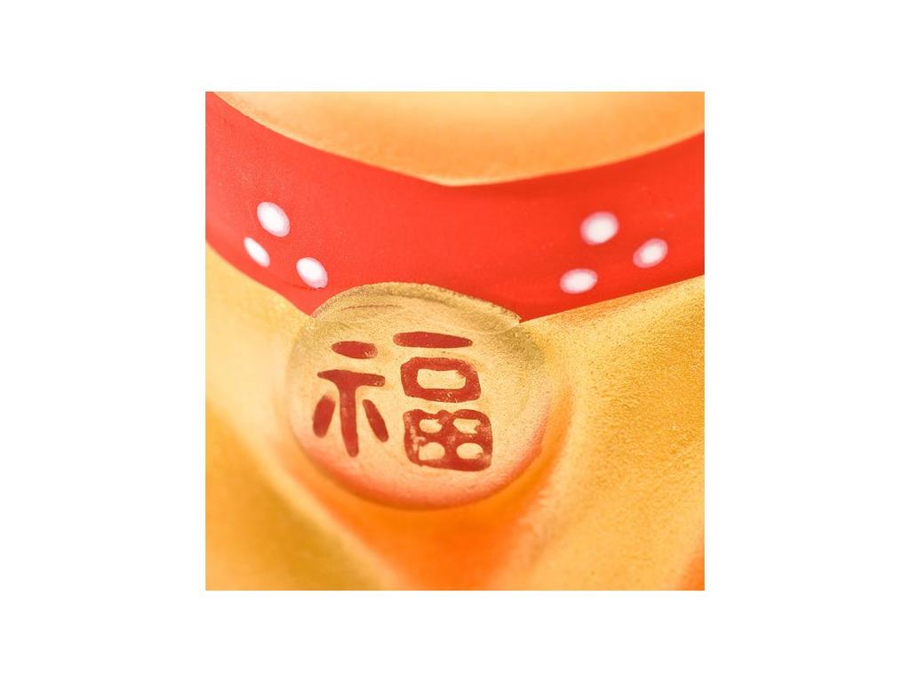 Figurka maneki neko - złoty
