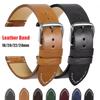 Calfskin Leather Watchband Quick Release Watch Band Soft Wrist Strap 18mm 20mm 22mm 24mm Smart Watch Strap for Samsung for Seiko