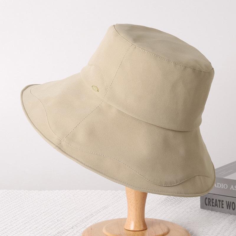 

Женская шляпа-панама с широкими полями 2024: Корейский стиль, Защита от солнца, Легкий для весны/лета. One Size легкие хаки