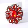 Korean Style Rhinestone Glass Brooch: Medium-Sized, Versatile & Exquisite Women's Pin