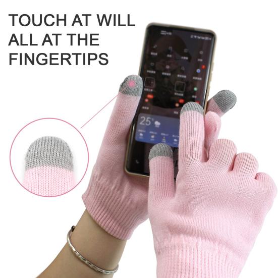 1 Pair Reusable Moisturizing Gel Gloves Touchscreen Hand Care Gloves for Dry Skin Washable Comfortable Cotton Blend Gloves