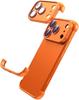 Bumper in Silicone Senza Bordi con Protezione Lente Custodia per IPhone 17 Air 14 13 12 15 16 Pro Max Plus 17Pro 16Pro Copertura Angoli IPones