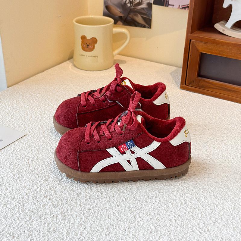 2025 Winter Kids' German Sports Shoes - Girls' & Boys' Velvet-Lined Non-Slip Soft Sole Forrest Gump Shoes