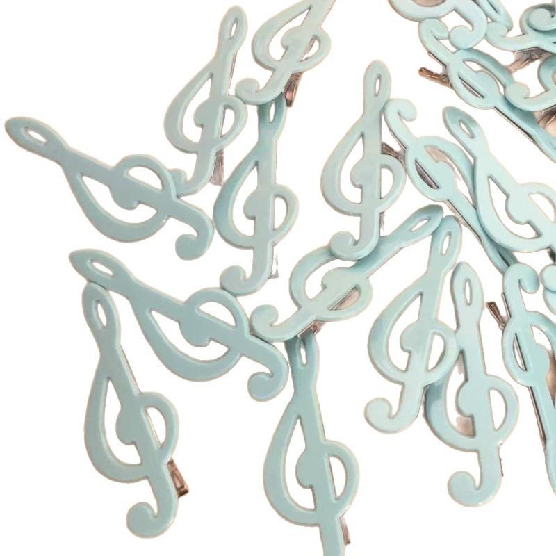 Korean Vintage Music Note Hair Clip Y2K Duckbill Alligator Clip for Side Bangs Women Girls Retro Hair Accessories Gift