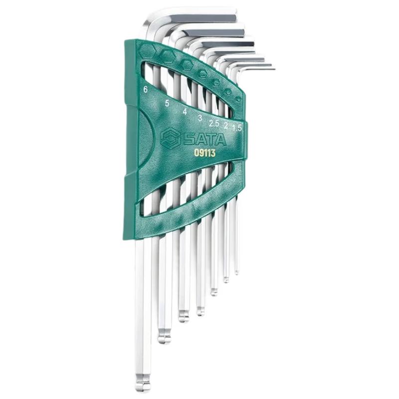 SATA Industrial Ball End Hex Key Wrench Set