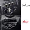 Function Control Button Frame Trim For 2016- Mercedes-Benz GLC Carbon Fiber