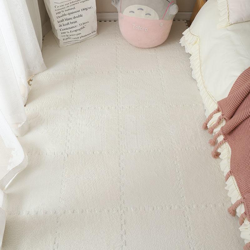 10/16Pcs Soft Plush Carpet Children Kids Rug Baby Game Play Mat Puzzle Carpet EVA Foam Interlocking Exercise Tiles Mat 30*30*1CM