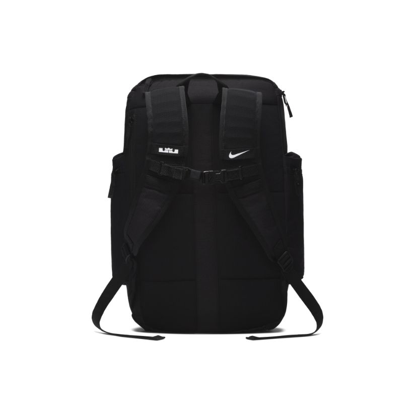 Nike LeBron Zipper Closure Large Capacity Polyester Backpack Unisex Backpacks Black BA5563-010