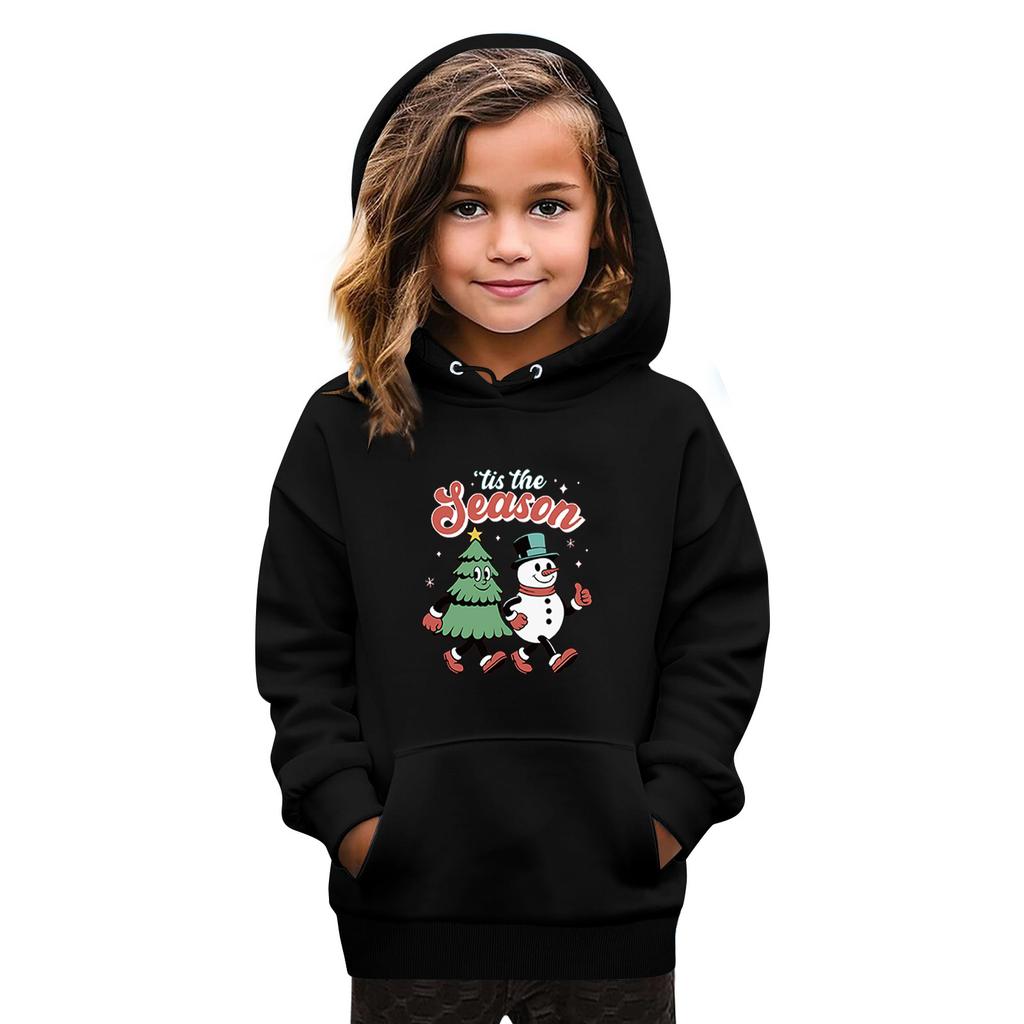 Sweatshirts For Teen Girls Hoodies Long Sleeve Drawstring Pullover Cute Oversized Hoodie Christmas Day