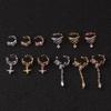 European & American Style Zirconia Ear Clips: Creative No-Piercing Earrings