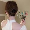 Vintage Wooden Hair Stick For Women Girls Chinese Style Wood Hairpin Tassel Elegant Hair Clip Hair Jewelry Accessories