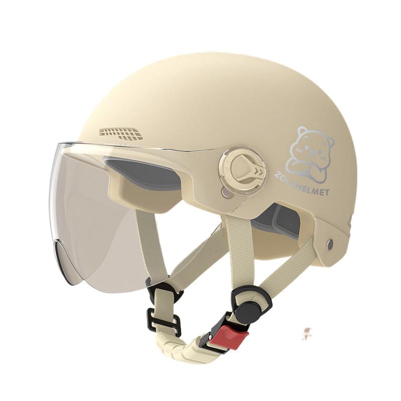 Helmet Electric Car Girl Cute Funny Lightweight Hair Hat Women's Helmet