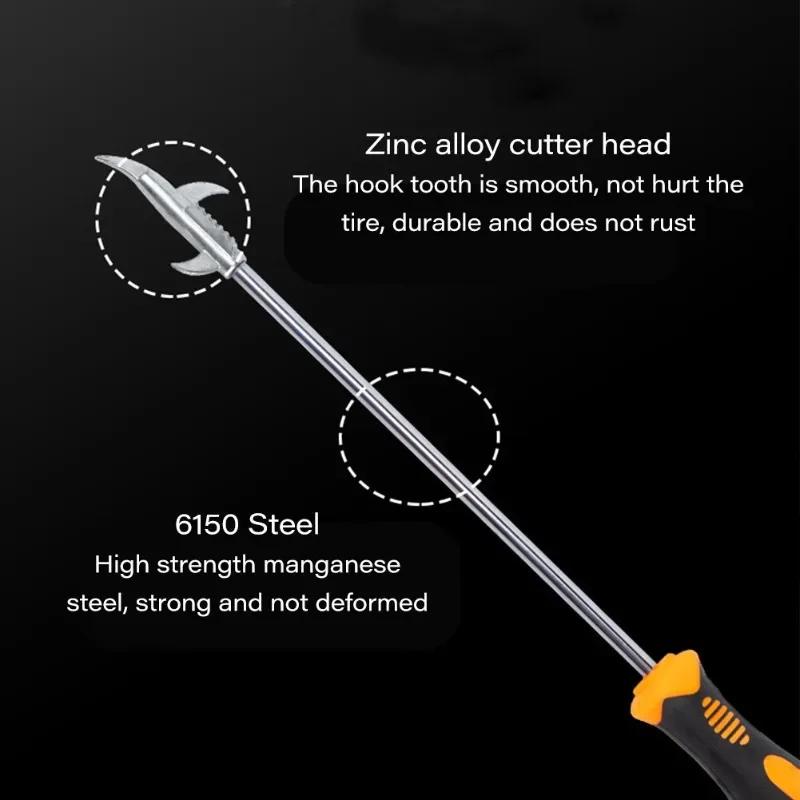 Cârlig de curățare pentru repararea anvelopelor de mașină Accesoriu pentru șurubelniță Dispozitiv de curățare a pietrelor pentru anvelope de mașină Dispozitiv de îndepărtare a pietrelor Instrument de curățare a anvelopelor Instrumente de reparație auto