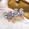  Pettine laterale con fiori artificiali e perline per capelli da sposa, per capelli, da donna, per spose, matrimonio, concorso di bellezza, diadema, copricapo, forcine, accessori per capelli, gioielli