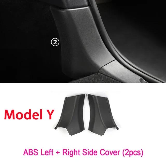 

Аксессуары для накладок Защитная накладка на багажник для Tesla Model Y Коврик против царапин Задний порог багажника Накладка на порог Бампер ABS Model Y