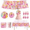 Princess-themed Party Supplies For Pet Birthday Decorations Including Plates And Utensils New Arrival