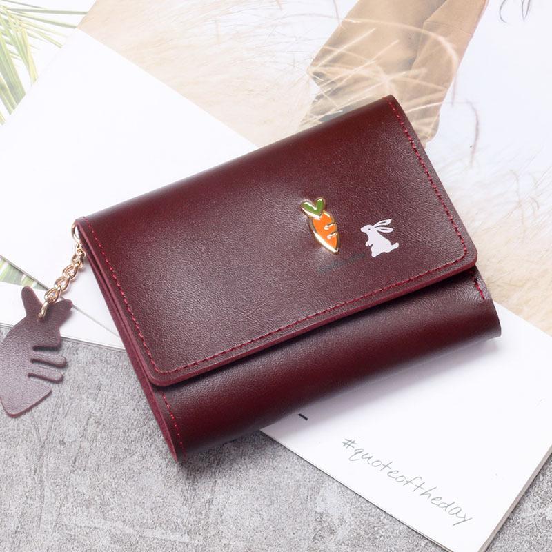 Japan and South Korea Cute Little Animals Girls Small Fresh Short Wallet Simple Student Small Wallet Wallet