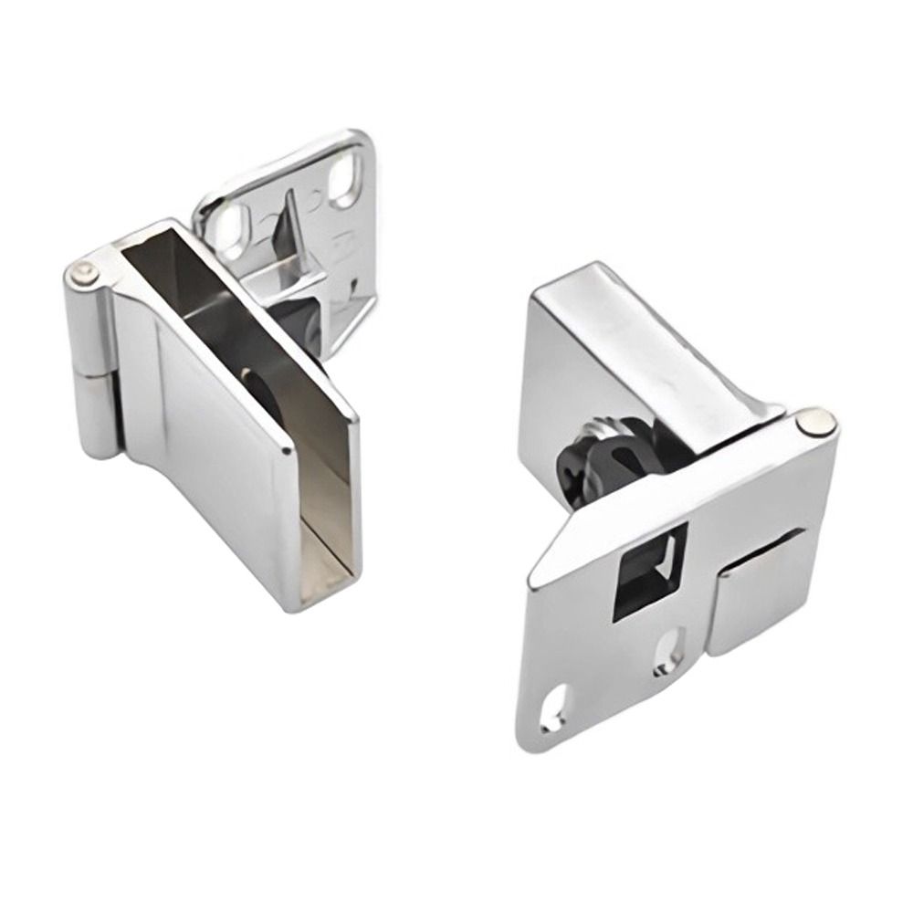 Self-closing Glass Door Hinge Zinc Alloy Cabinet Door Hinge New Frameless Clamp  Wardrobe Cupboard