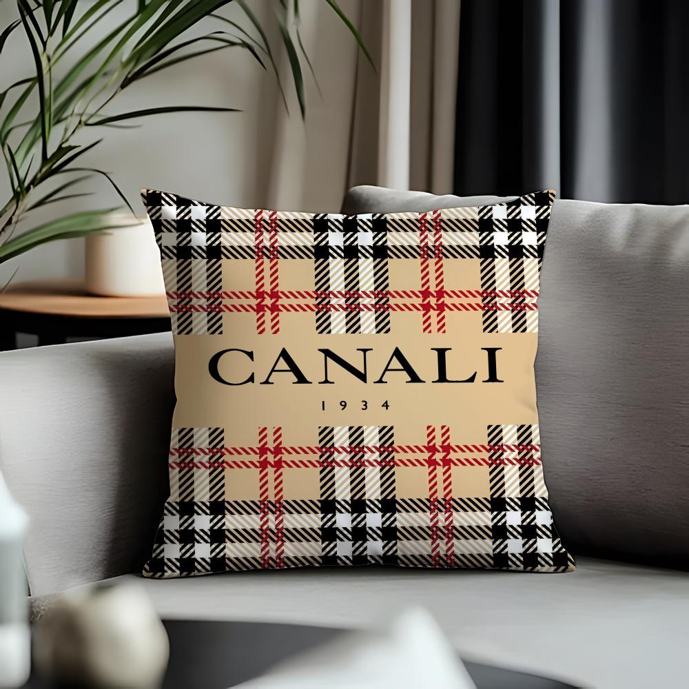 Hot CCcanalied Cushion Cover Antidustmite Pillowcase Invisible Zipper Silky Short Plush Sofa Cushion Cover