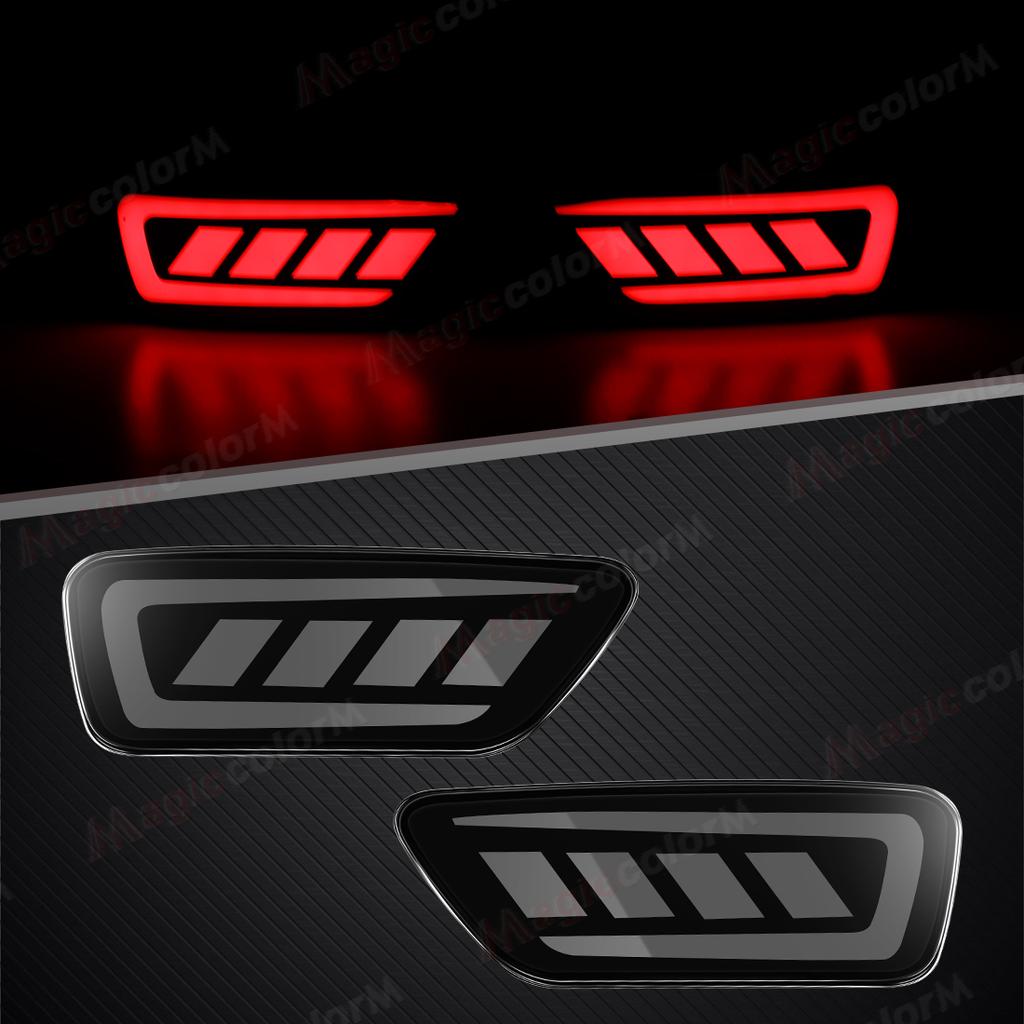 For Jeep Grand Cherokee 2011-/ Compass/ Dodge Journey LED Rear Bumper Reflector Lights Brake Turn Signal Lamp Taillights 12V