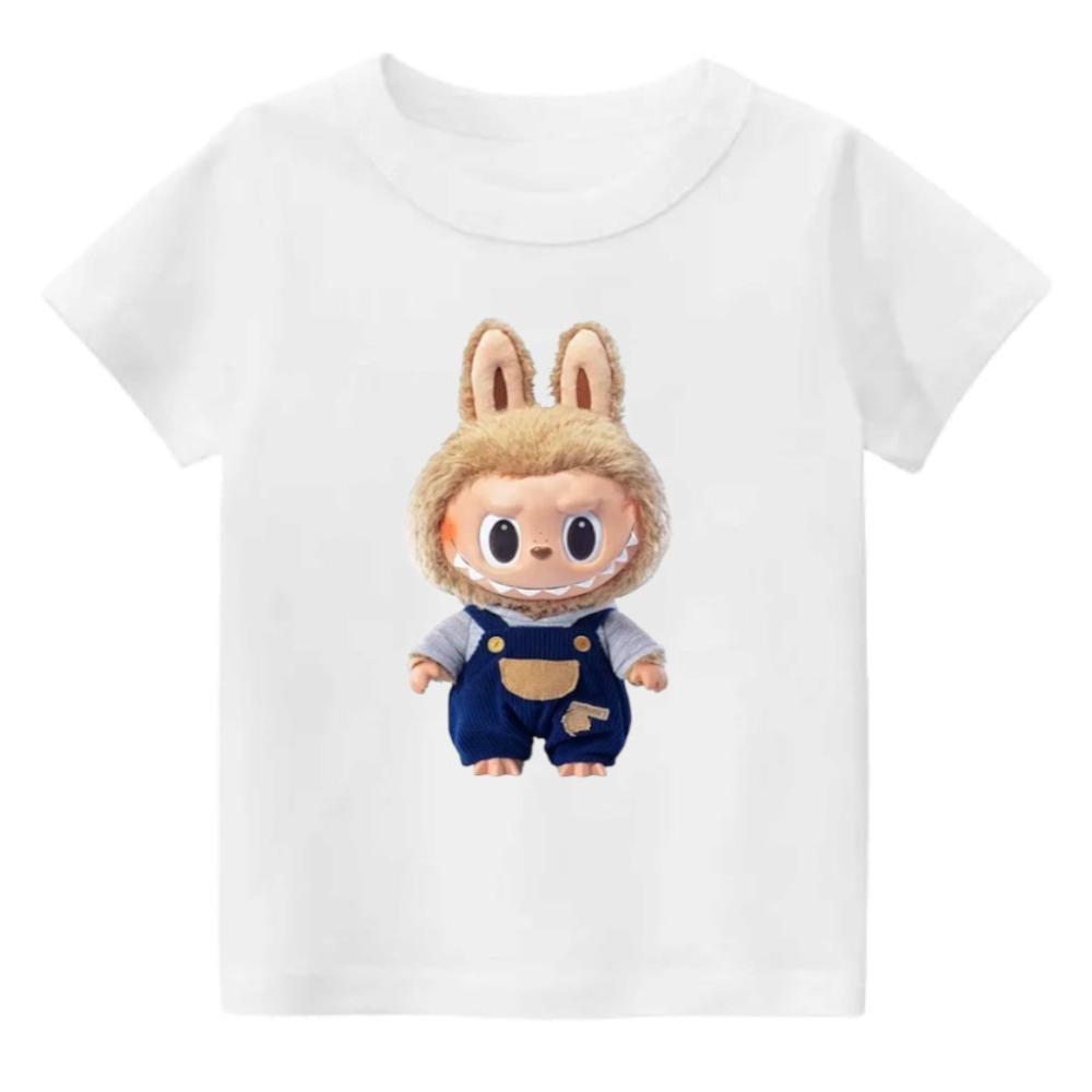 Labubu Cloth Printed Short-sleeved Casual Style T-shirt for Men and Women