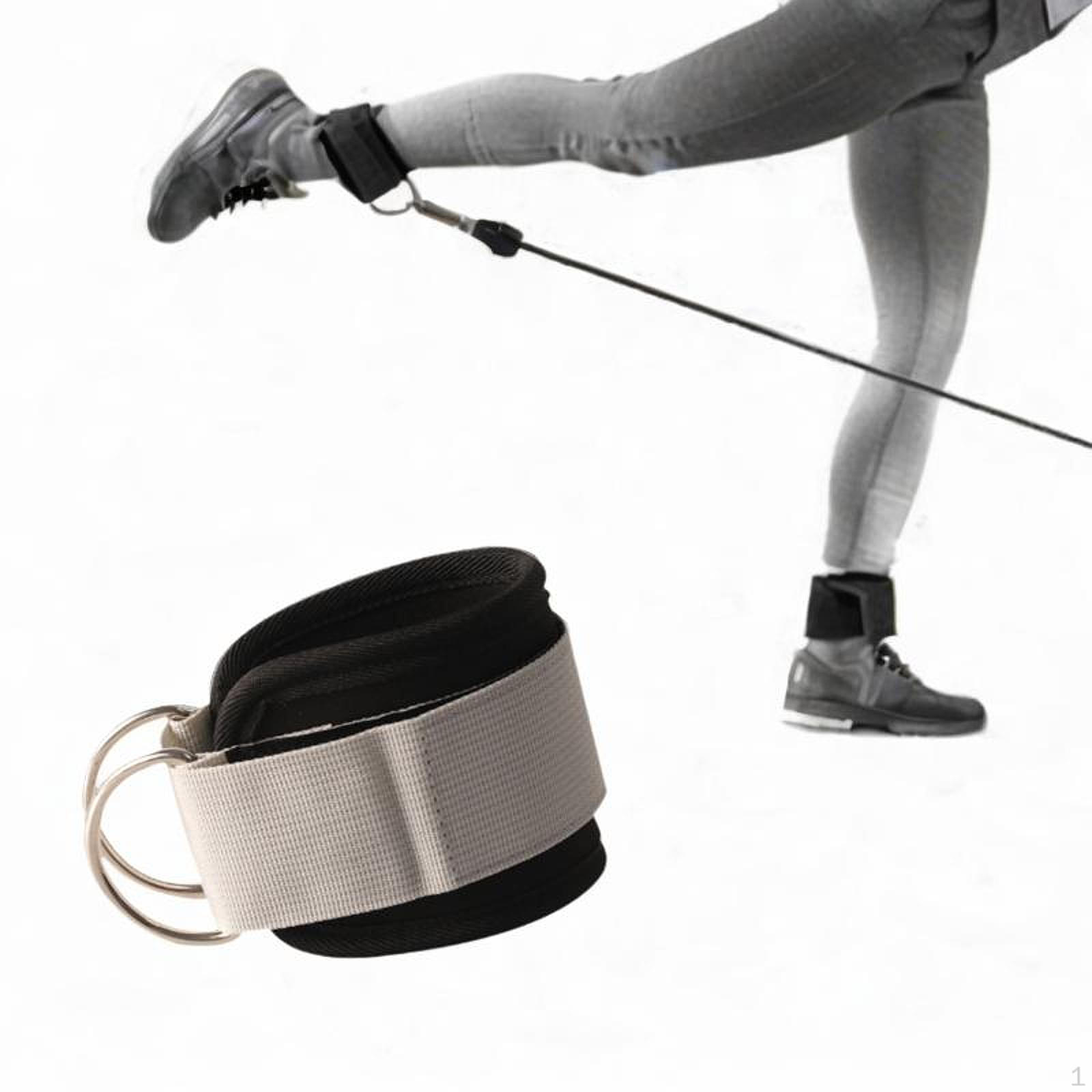 

1 ремень на лодыжку для тросовых тренажеров, манжеты, удобные D-образные ремни для ног, неопреновые, с подкладкой для женщин и мужчин