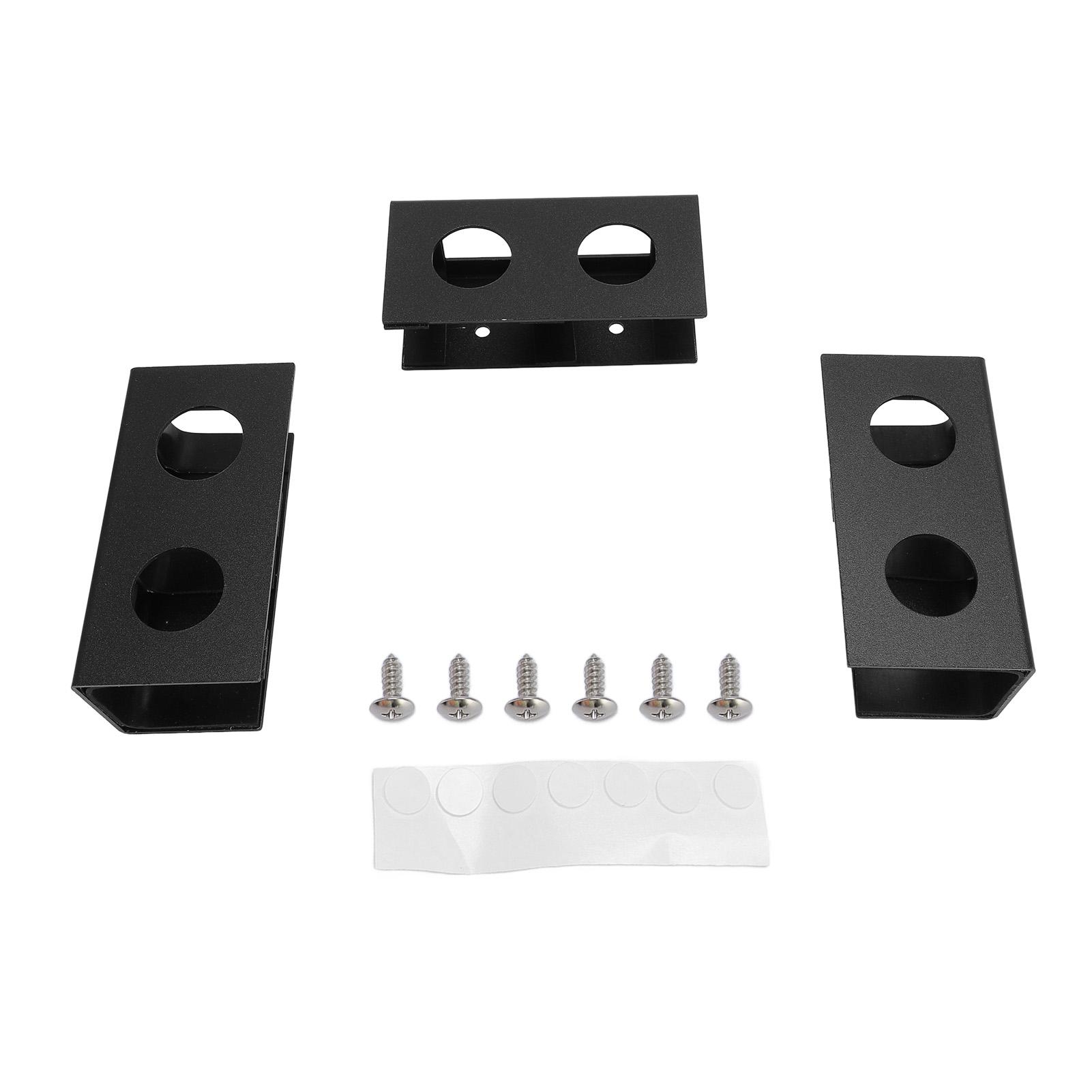 

Подстольное крепление для ноутбука из алюминиевого сплава, металлическая подстольная полка, держатель для устройства с защитой от царапин чёрный