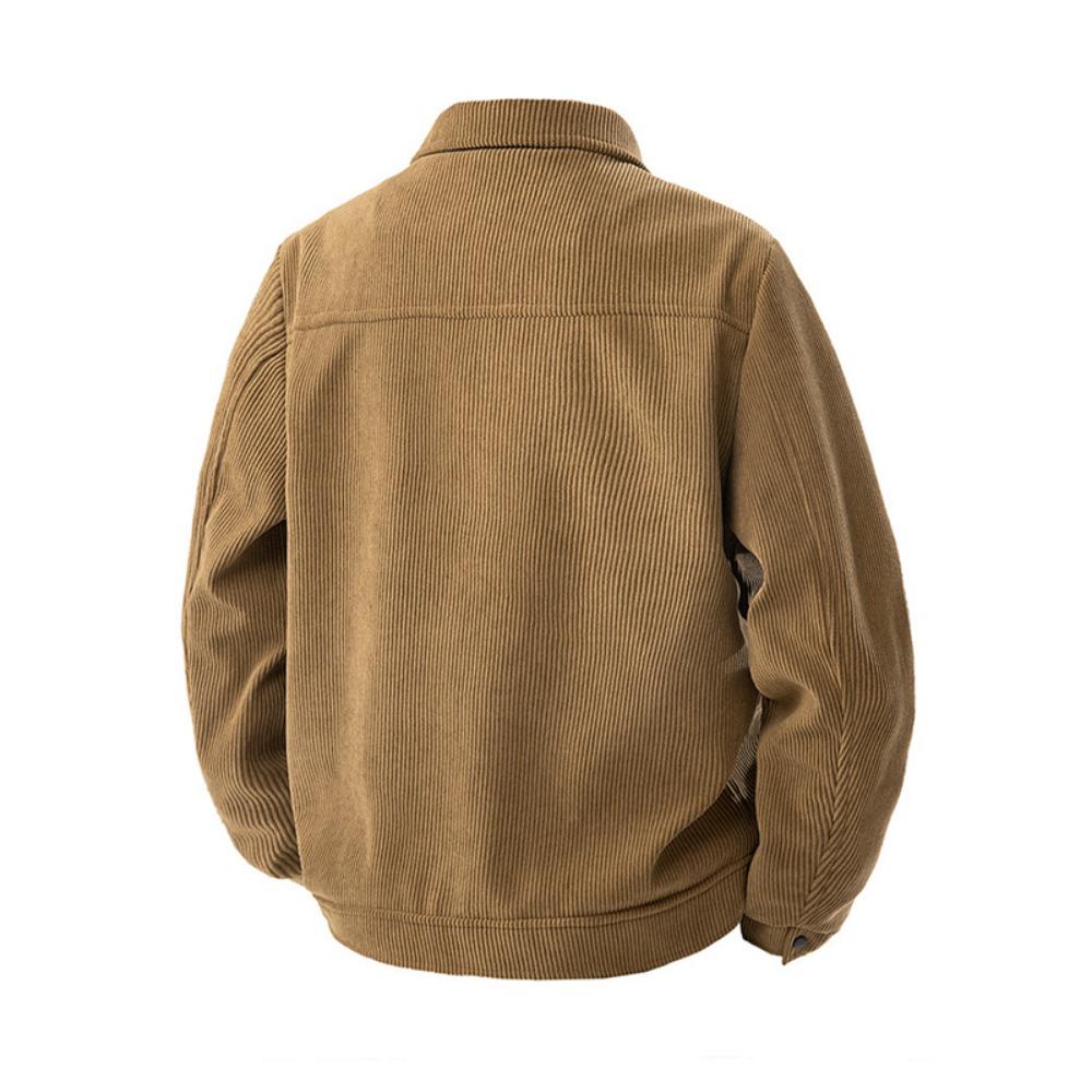 2025 Stylish New Men Corduroy Jackets Comfortable Windproof Male Clothes Casual Turn-down Collar Jacket Coats Plus Size Multiple Colors