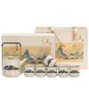 Plant Ash Handle Kung Fu Teapot Set - Ideal Living Room Gift for Teachers & Elders