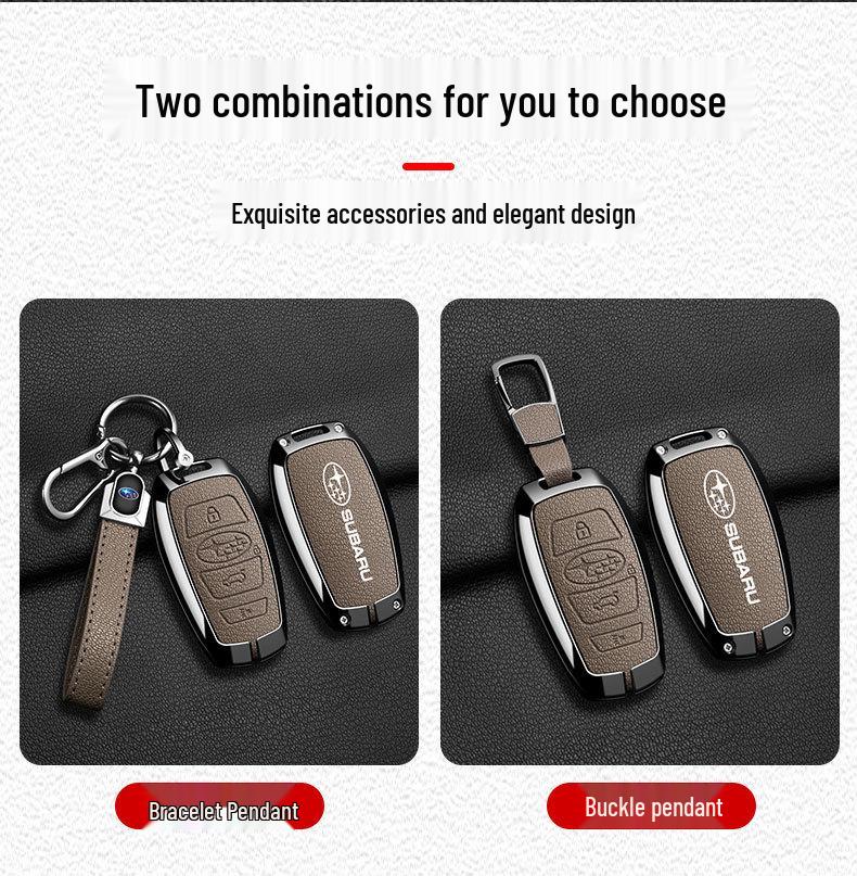 Subaru Key Case: Full Coverage Protective Shell for Forester, Outback, BRZ, Legacy, XV with Metal Buckle