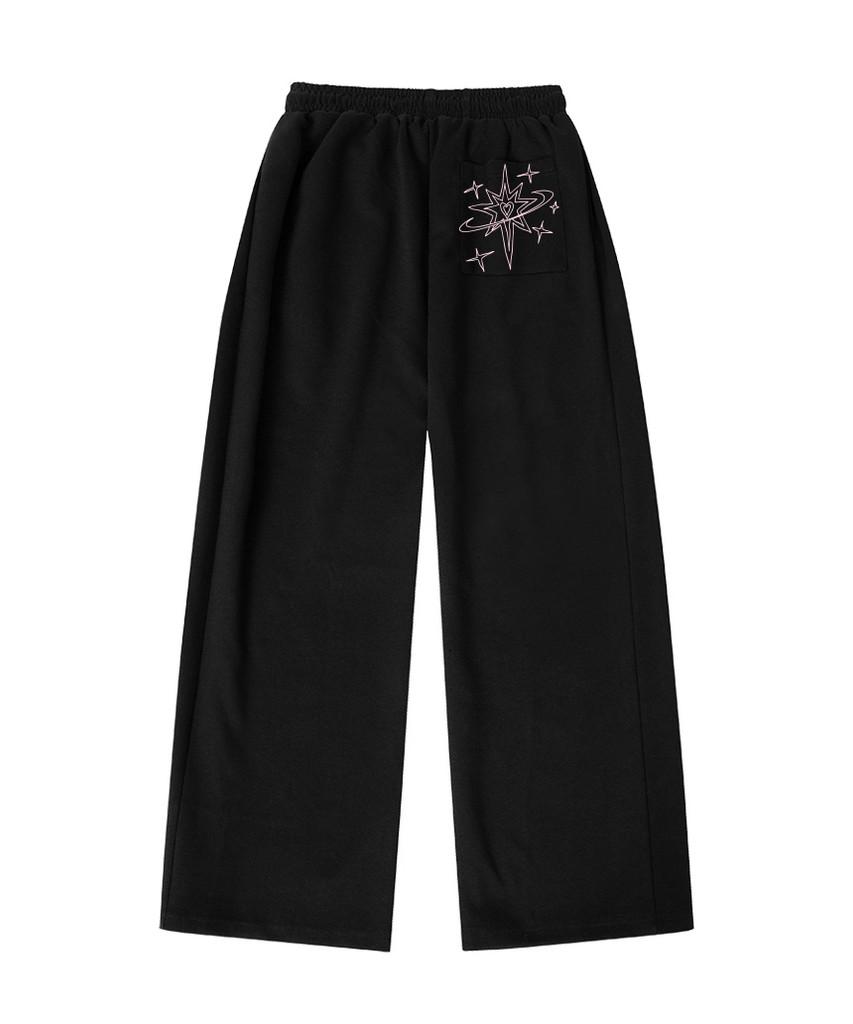 Deomopeuhauseu Line Star Planet Print Side Pleat Training Pants [5 Colors]