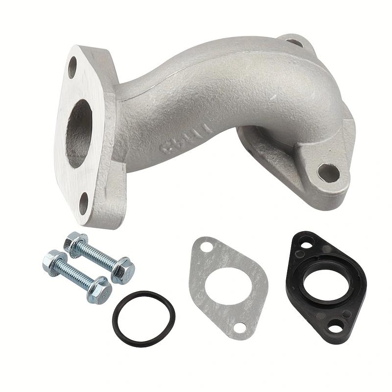 Motorcycle Carburator Intake Pipe Manifold with Gasket Screw Kit For 50cc 70cc 90cc 110cc 125cc Engine Pit Dirt Bike ATV Quad